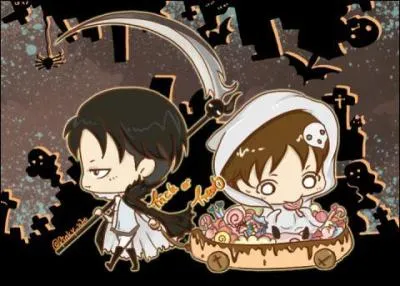 Qui est en train de manger tout les bonbons du "chariot" ?