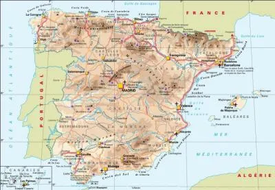 Laquelle de ces villes ne se situe pas en Espagne ?