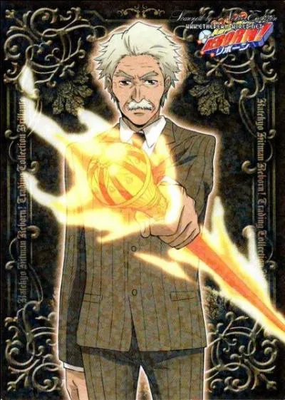 Je suis le Vongola Nono et me bats à l'aide d'un sceptre. Je me nomme :