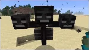 Dans Minecraft, quel boss invoque-t-on avec du sable, des âmes et des têtes de squelette noir ?