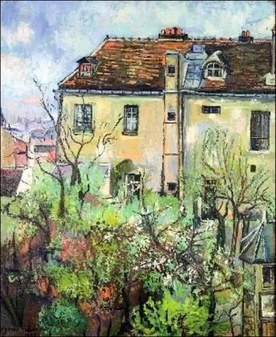 Qui a peint "Le jardin de la rue Cortot à Montmartre" ?