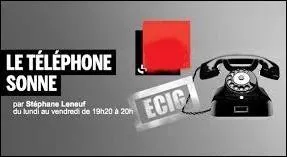 Créée 1978, "Le téléphone sonne" est une émission de radio, diffusée tous les soirs de la semaine. Il y est abordé un sujet d'actualité, sur lequel les auditeurs peuvent poser leurs questions aux invités présents pour débattre. Sur quelle station cette émission radiophonique est-elle émise ?