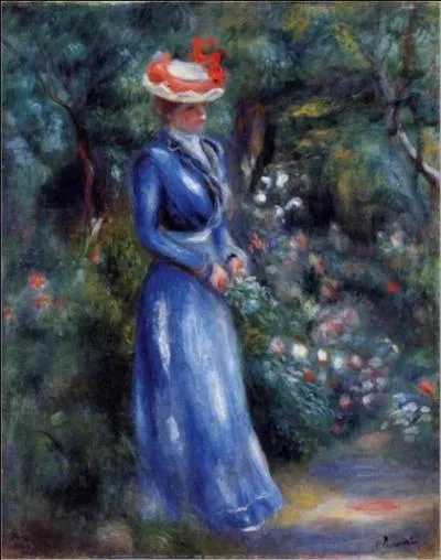Qui a peint "Femme dans une robe bleue à Saint-Cloud" ?