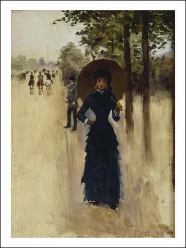 Qui a peint "L'élégante" ?