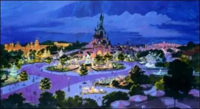 Quel est le nom de la place devant le "château de la Belle au bois-dormant" ?