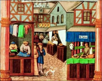 Au moyen âge, l' un des sept grands corps de métiers fait le négoce des marchandises produites par les autres métiers ou importés, ce sont ... .