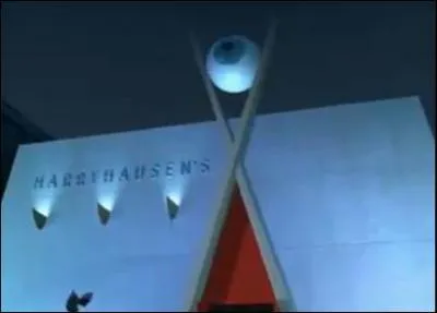 Quel est le monstre dans "Monstre et Cie" qui détient le restaurant Harryhausen et a le même nom ?