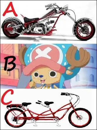 Le personnage de manga de la proposition B porte le même nom qu'un de ces véhicules, lequel ?