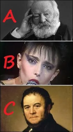 La chanteuse de la proposition B a un point commun avec un de ces écrivains... Suivez la piste des couleurs pour trouver la bonne association !