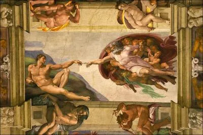 Dans le film, il est fait mention d'un célèbre tableau provenant d'une fresque italienne dont Lucy touche l'index d'un des personnages, comment s'appelle ce tableau ?