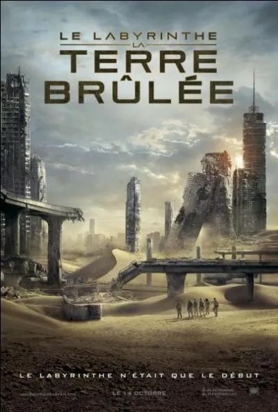 Le film "Le Labyrinthe : La Terre brûlée" est sorti en France le 7 octobre 2015.