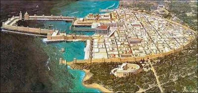 Dans quel pays actuel se trouve la ville antique de Césarée ?