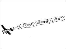 Quel est l'antonyme du mot : "anticonstitutionnellement" ?