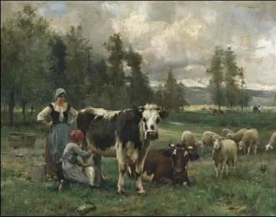 Qui a peint "Vaches laitières au pâturage" ?