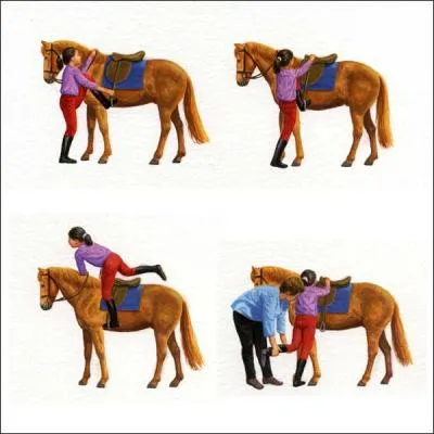 Comment doit-on s'asseoir sur le cheval ?