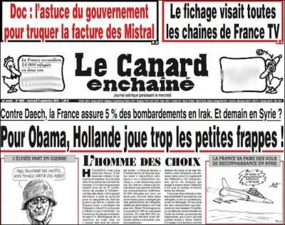 "La France accueillera 24 000 réfugiés" : quel est le commentaire du caneton de la manchette ?