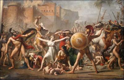Qui réalisa le célèbre "Enlèvement des Sabines" exposé au Louvre ?