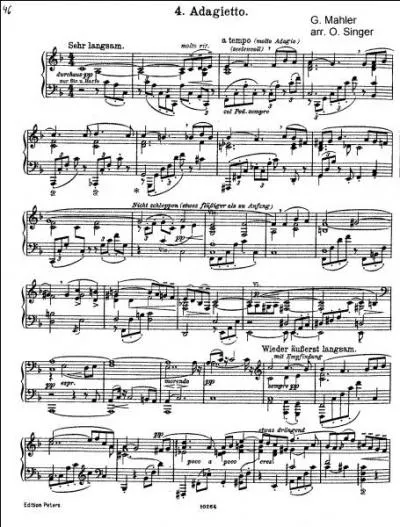 Le thème principal du film est l'adagietto de la 5e symphonie de :