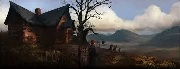 Avant d'être interrompus par Malefoy, Ron et Hermione contemplaient la Cabane hurlante.