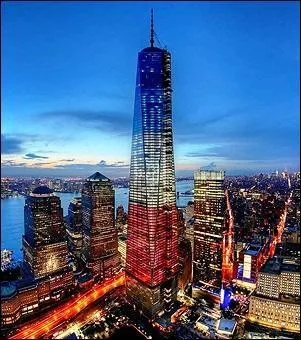 Depuis 2012, le One World Trade Center domine New York et comble le vide laissé par les attentats du 11 septembre 2001. Quelle est la hauteur symbolique du One WTC (avec l'antenne) ?