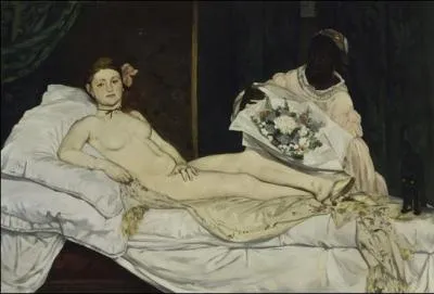Voici l'uvre d'Edouard Manet intitulée "Olympia". Est-elle correctement représentée ?