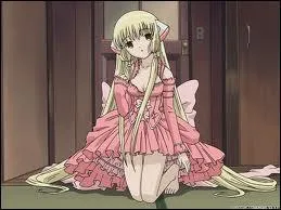 Dans "Chobits", que répète inlassablement le persocom trouvé par Hideki Motosuma ?