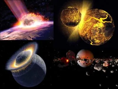 Peut-tre que la vie n'aurait pas pu apparatre sur notre Proto-Terre si cette catastrophe ne s'tait pas abattu sur elle. Le rsultat nous donnera notre Terre et un autre lment que l'on admire presque tous les soirs.
Que s'est-il pass ?