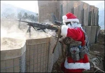 Pas de rpit pour le Pre Nol, dans quel pays combat-il ?