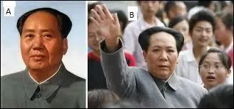 Voici le prsident Mao et son sosie Chen Yan. Lequel est le sosie ?
