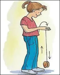 Avec quoi ce personnage sur la photo s'amuse-t-il ?