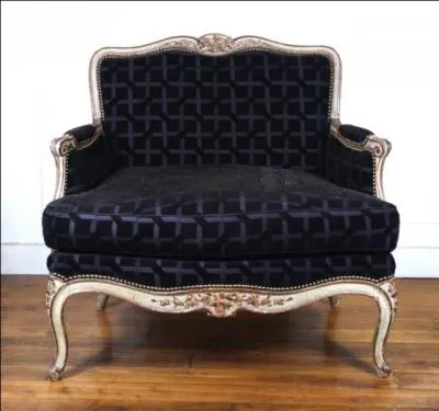 Comment s'appelle cette sorte de fauteuil trs large du XVIIIe sicle ?