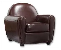 Quel nom porte ce fauteuil arrondi large et profond ?