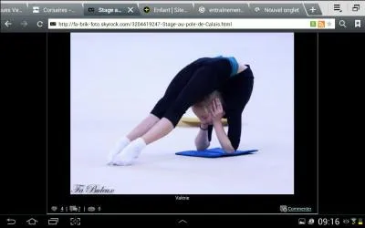 Dans quel ple espoir Valrie Romenski s'entrane-t-elle ?