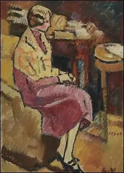 Qui a peint "Femme au châle dans un fauteuil" ?