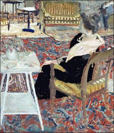 Qui a peint "Mme Fontaine avec un châle rose" ?