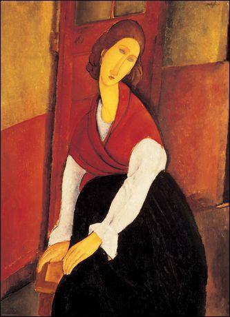 Qui a peint "Jeanne Hébuterne avec un châle rouge" ?