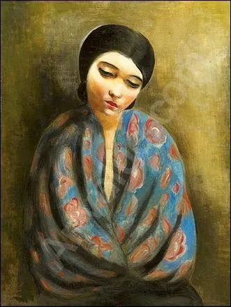 Qui a peint "Jeune fille au châle bleu" ?