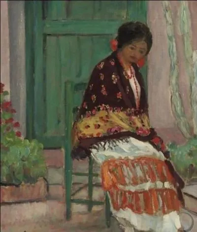 Qui a peint "Femme au châle fleuri" ?