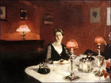 Qui a peint "Le dîner du soir et le verre de Claret" ?