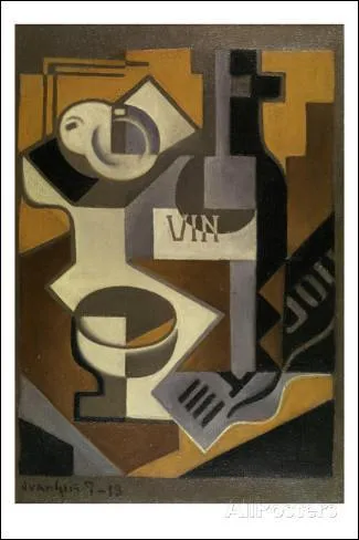 Qui a peint "Nature morte à la bouteille de vin ?