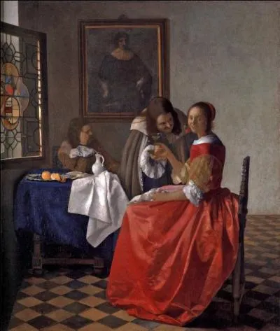Qui a peint "La fille au verre de vin" ?