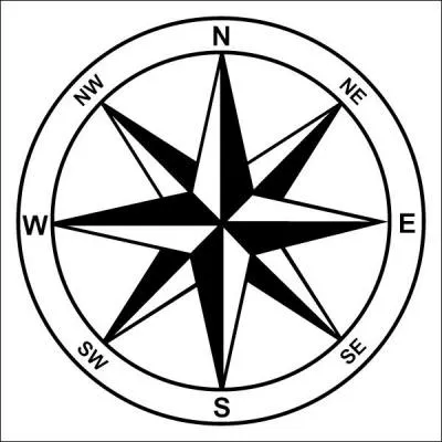 La &laquo; rose des vents &raquo; indique les points cardinaux. Le &laquo; O &raquo; est souvent remplac&eacute; par &laquo; W &raquo; pour &laquo; West &raquo; en anglais. Dans le pass&eacute;, par quelle lettre &eacute;tait remplac&eacute; le &laquo; E &raquo; pour d&eacute;signer l' &laquo; Est &raquo; ?