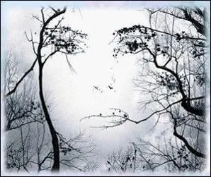 C'est l'hiver. Il pend au bout du nez du Bouddha. C'est...