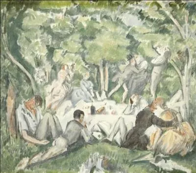 A qui doit-on la lithographie "Le déjeuner sur l'herbe" ?