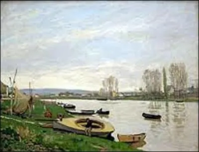 Comment s'appelle ce graveur et peintre impressionniste anglais (1839-1899), qui crée, en 1872, cette huile sur toile (H : 0, 50 m x L : 0, 60 m) intitulée "La Seine à Argenteuil" ?