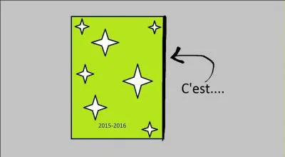 Ça sert à noter les devoirs. Normalement, c'est toujours dans le sac. C'est...