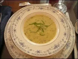 Voici un potage Germiny :