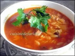 Quel est le nom de cette soupe du Maghreb, à base de viande de mouton, de vermicelles ou de frik et de légumes