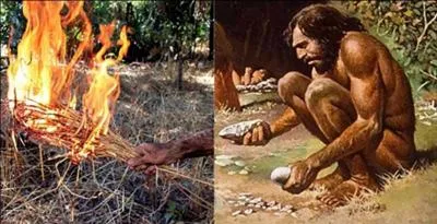 Vers -700 000 d'années (voir -1 000 000 d'années pour certains paléontologues), l'Homo erectus connaît le feu.
Quelles sont ses possibilités, ses connaissances ce sujet ?