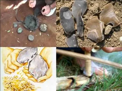 Vers 400 000 ans, le feu est réellement domestiqué. L'homo erectus connaît les différentes méthodes pour le créer, le domestiquer et l'utiliser.
Quelle est la méthode qui semble NE PAS avoir été utilisée de façon courante ?